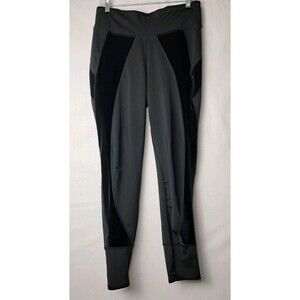 Avia Women's Large 12-14 Black Activewear Workout Athletic Ankle Leggings High